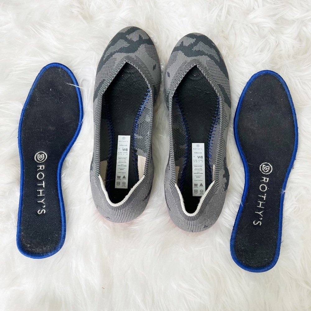 Rothy’s Retired Round Toe Grey Camo - Picture 3 of 6